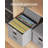 2 Pack File Organizer Box,File Box,Small File Cabinet For Letter Folders,Gray-White Portable Filing Box,Hanging File Folder Organizer Box With Lid For Office- Without Folders