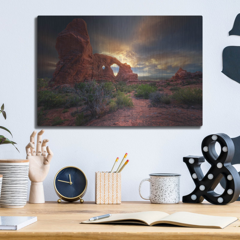 «Sunset Through Turret Arch» par Rick Berk, H 12 po x l 16 po