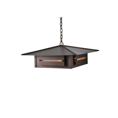 Luminaire suspendu carré à 1 lumière