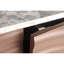 Buffet moderne à texture ondulée 3D, autocollant en marbre, rangement de salle à manger de style américain, buffet artistique en métal, armoire antique