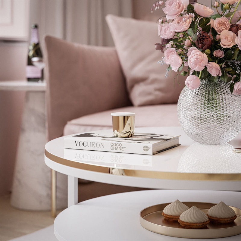 Leatham Frame Coffee Table, White