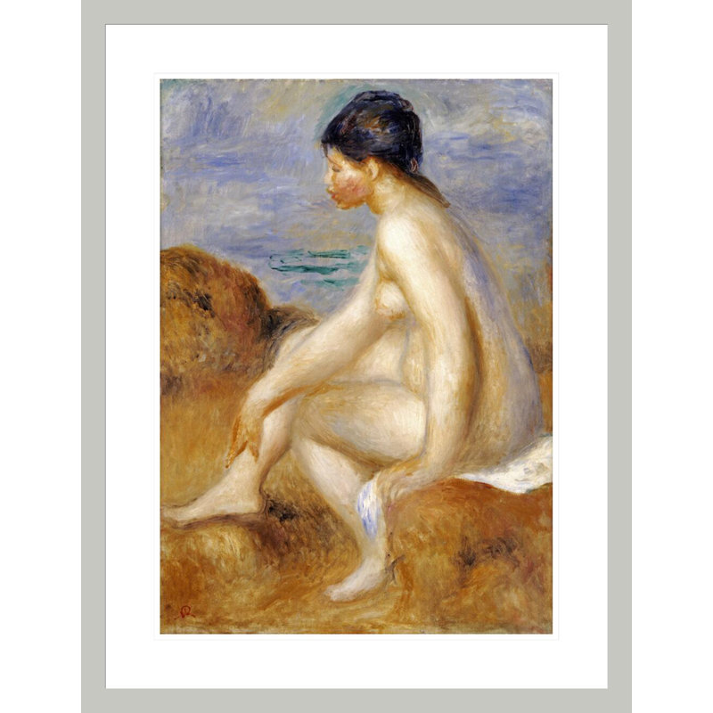BatherPierre-Auguste Renoir - Impression giclée sur cadre, 29,5 po H x 22,79 po L