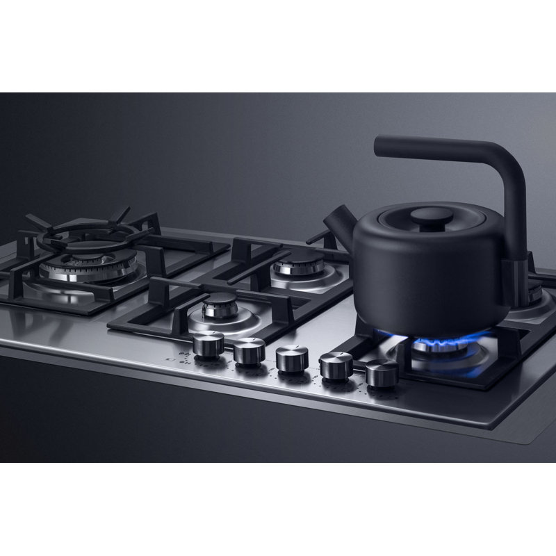Summit Appliance 36" Stainless Steel Gas 5 Burner Cooktop with Dual Size Power Burner