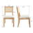  Upholstered Side Chair Modern Solid Wood Dining Chair with Rattan Back-117225027-117225025