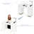 Manicure Table with Removable Panel, Nail Tech Desk with Dust Collector, Drawers & Storage, Nail Station for Salon or Home Studio-1350243555