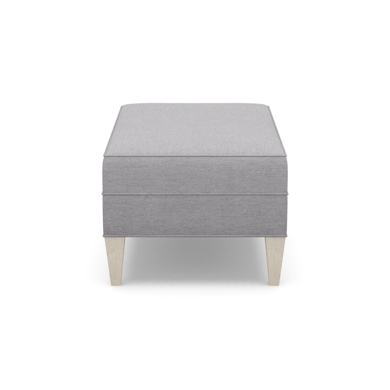 Ottoman, Sandstone, Gray Polyester