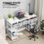 Bureau avec tablettes réglables et 3 tiroirs-428003688