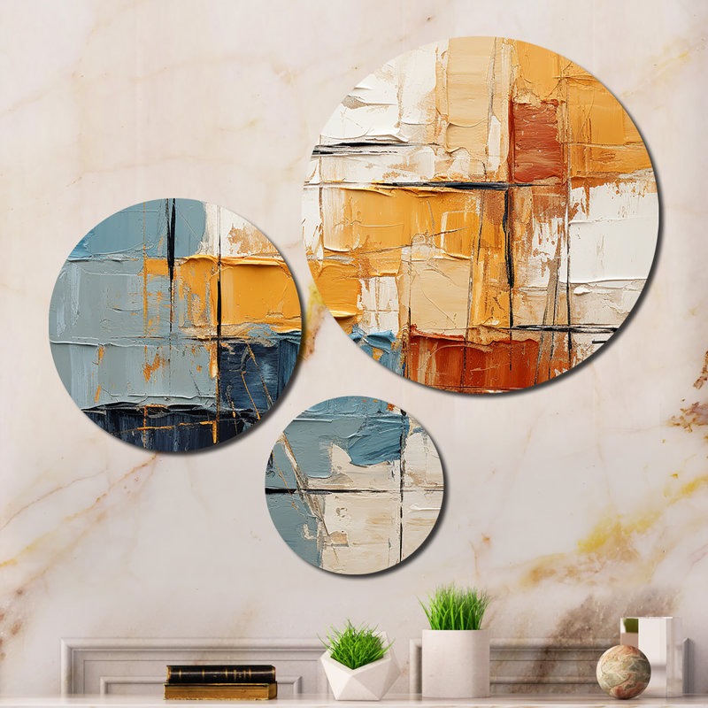 Abstract Wall Decor on Metal