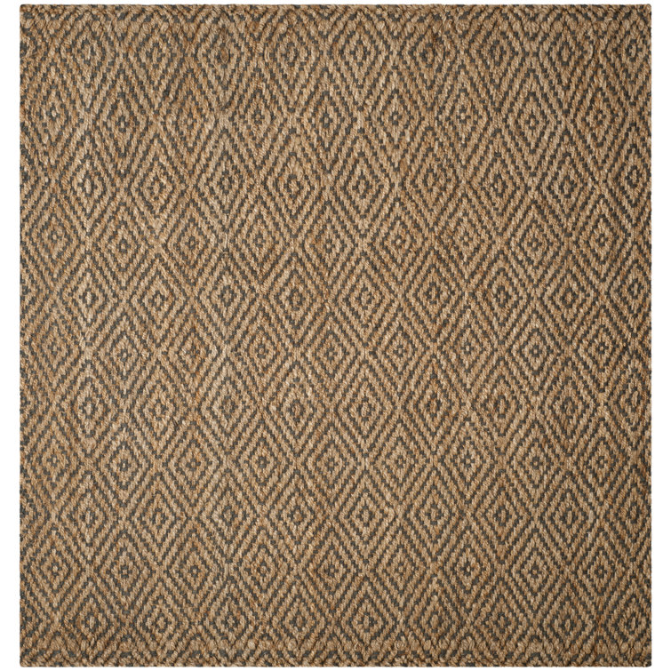 Aerionna Natural Fiber Hand Woven Jute Geometric Rug
