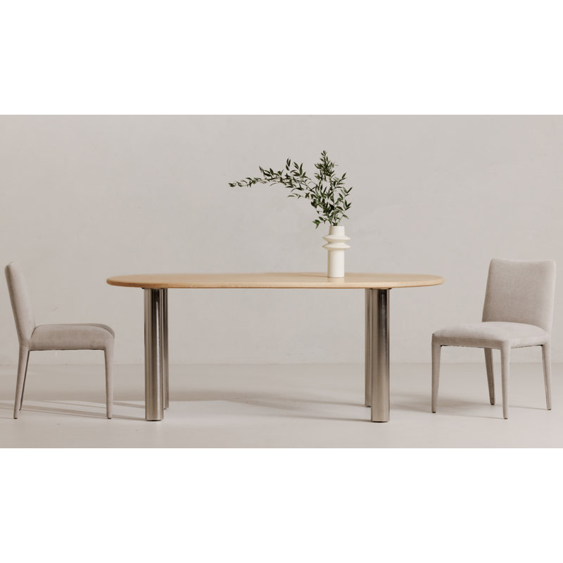 Calla Upholstered Dining Chair, Dove Performance Chenille
