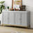 Tynisia Modern Sideboard With Extra Large Storage Space With Metal Handles And Support Legs,Dining cabinet,Buffet table-996472311