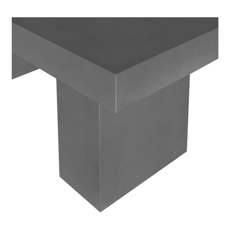 Shaye Rectangular Concrete and Fiber Dining Table