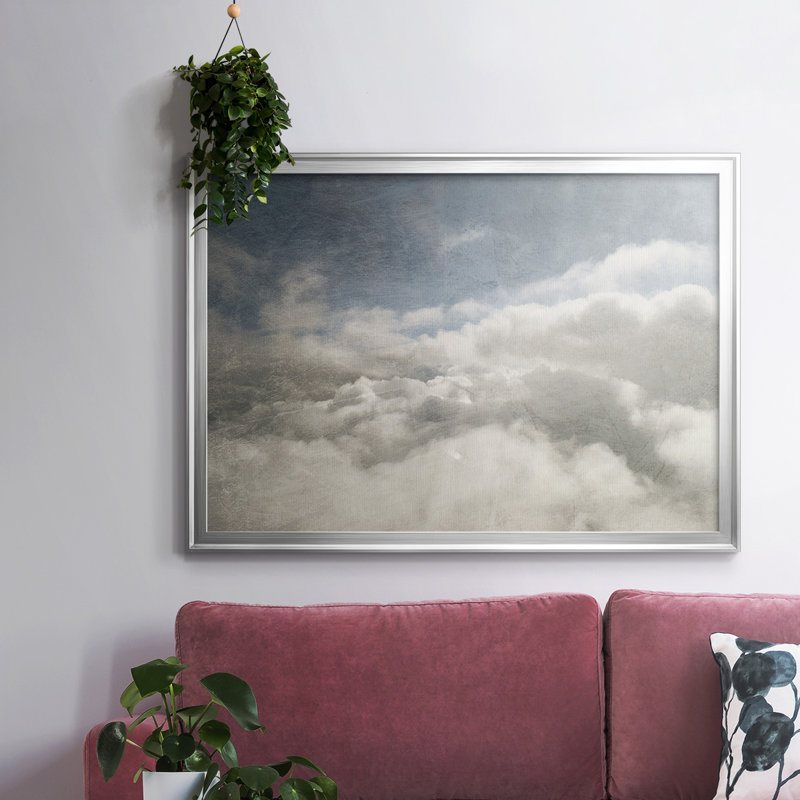 «From Above I», reproduction d'art sur toile, Argent, H 30 po x l 44 po x P 1,5 po