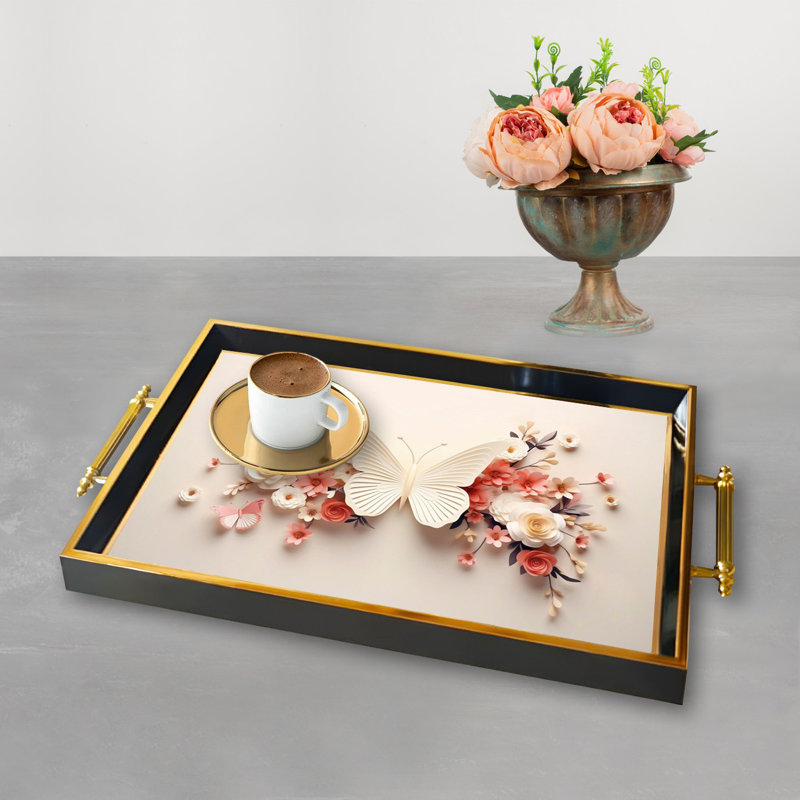 Élégant plateau en verre de 19,7 po x 11,4 po x 1,4 po | Fabrication 100% verre durable | Facile à nettoyer avec un chiffon humide | Idéal pour le service, la présentation décorative et l'organisation | Ajout élégant à la décoration intérieure