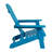 Balasi Contemporary Commercial Grade All-Weather Poly Resin Indoor/Outdoor Folding Adirondack Chair-1231056617
