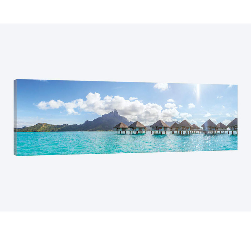 Reproduction d'art graphique sur toile tendue, H 16 po x l 48 po x P 1,5 po, Toile tendue