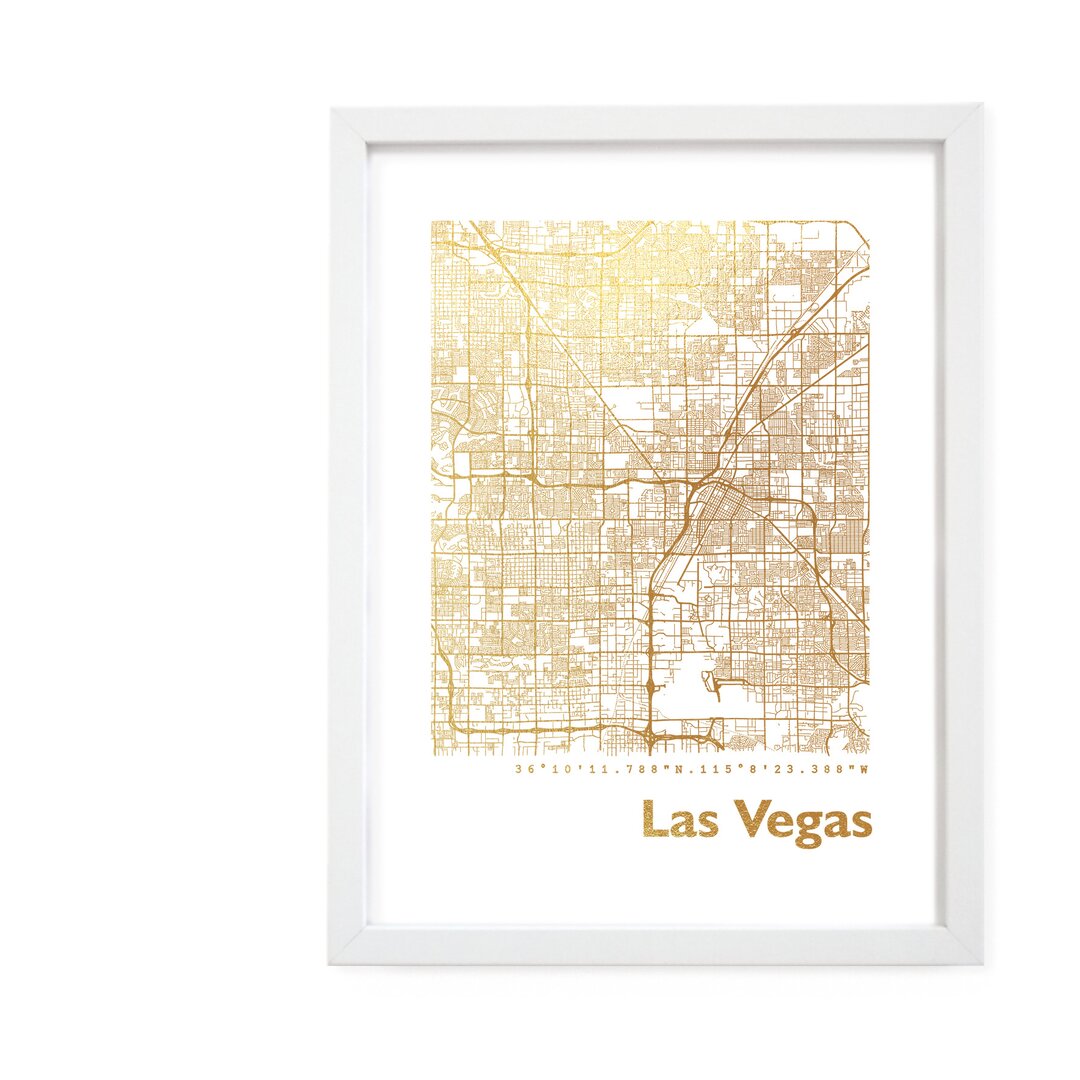 Gerahmter Grafikdruck Las Vegas