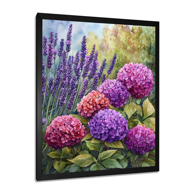 Bowman - Floral Canvas Wall Art, Reproduction encadrée d'une seule photo, Noir, noir, noir, noir, H 20 po x l 12 po