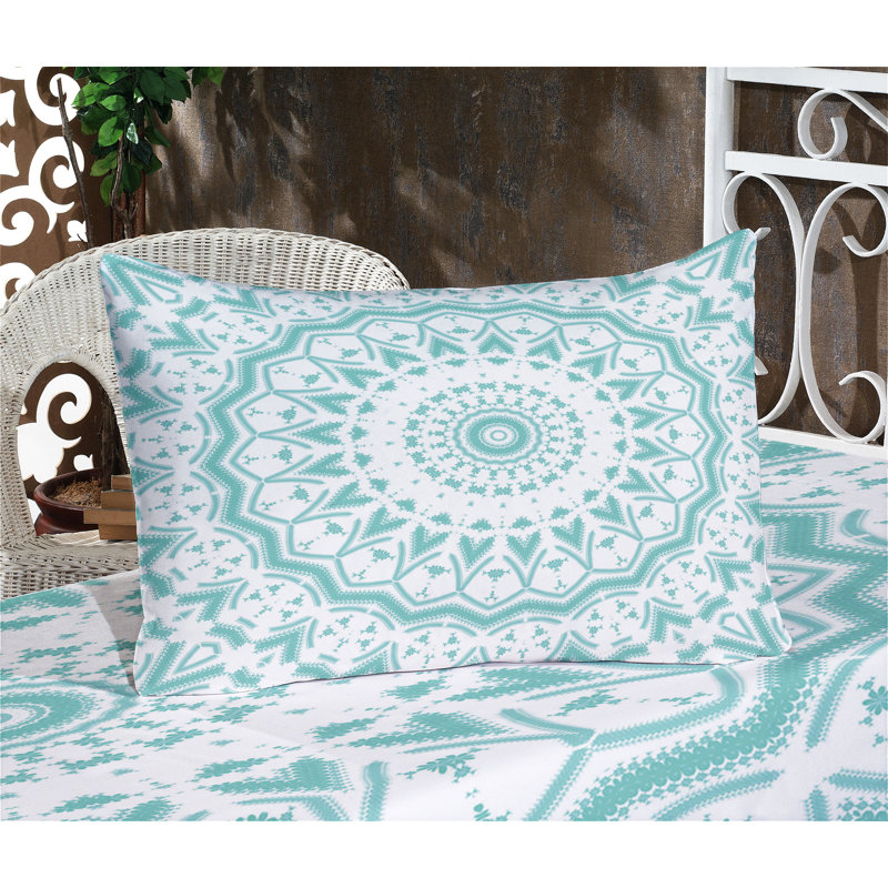 Ensemble de draps et taies décoratives bleu marine Ambesonne, Ensemble de draps pour lit double + 1 drap-housse 