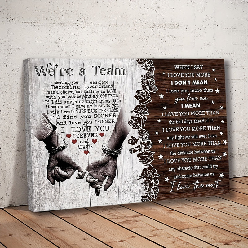 «Oath Of Love» sur toile, H 12 po x l 18 po