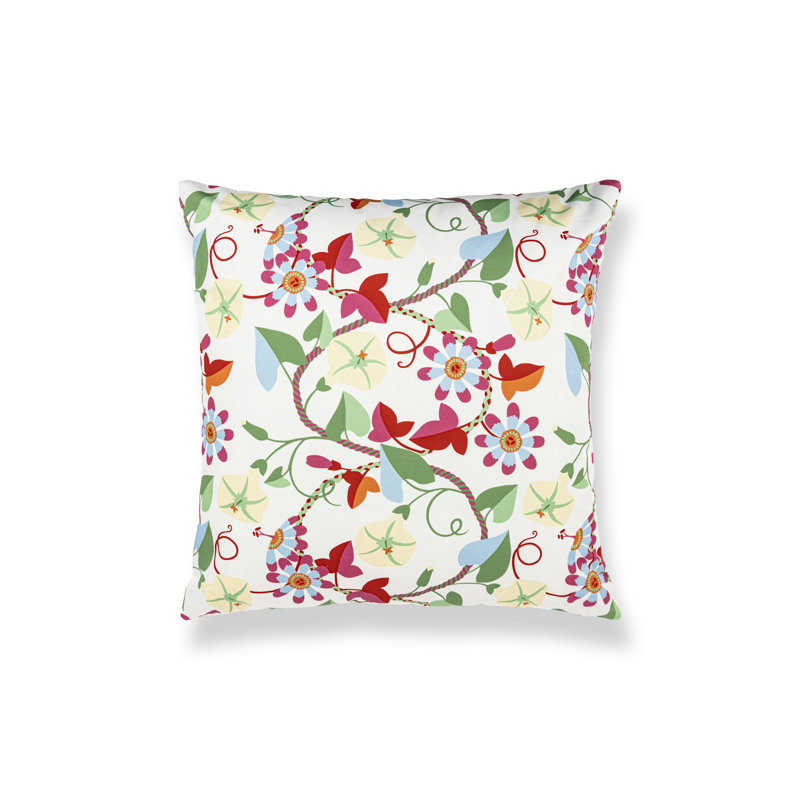 Coussin en coton réversible, Primaire, Carré 22 po