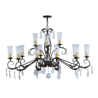 Lustre à niveaux 14 lumières Windsor