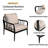 5 Pieces Outdoor Conversation Set