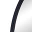 Miroir arqué noir à cadre en métal 24 po x 36 po pour un magnifique miroir de maison