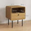 40cm W Steel Bedside Table
