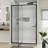 38-42" Wide X 71" High Pivot Semi-Frameless Shower Door With Clear Glass-106927099