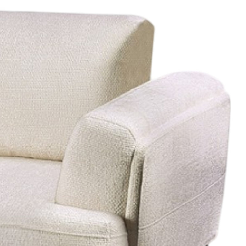 Chaise d'appoint Batty, dossier ajustable attaché, Blanc