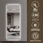 Miroirs d'appoint modernes et muraux en verre 63 x 24 pour la maison