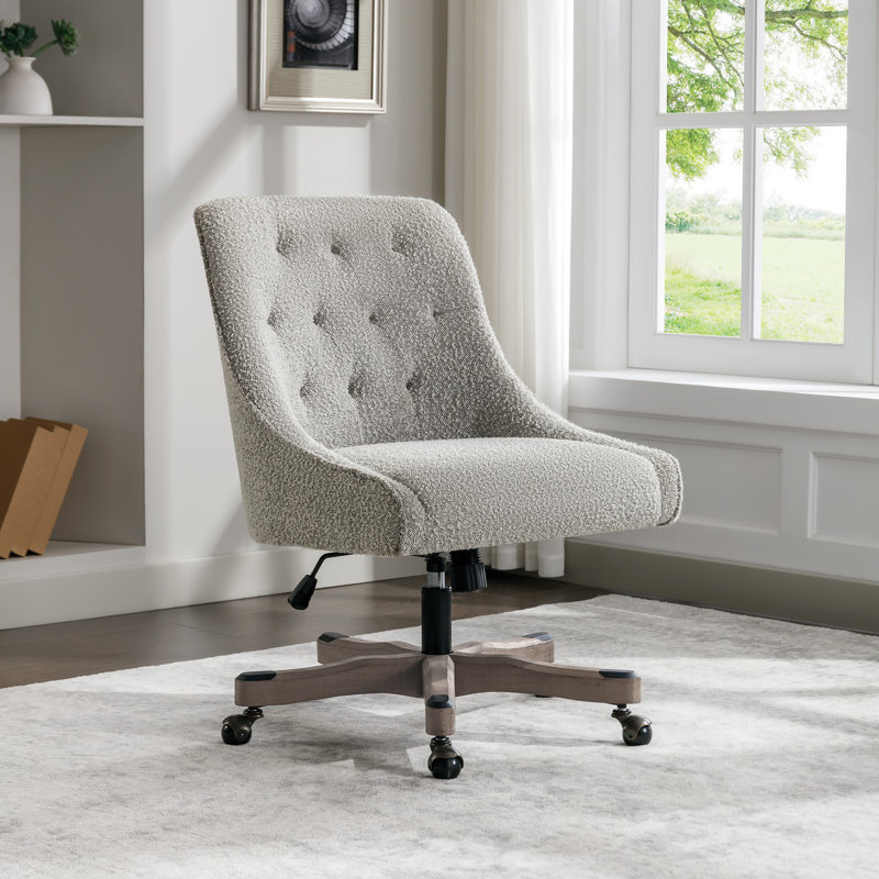 Chaise de bureau Tindal, Sel / poivre