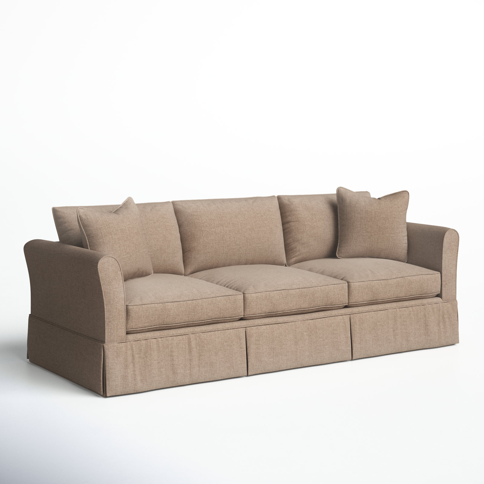 Shelby 82'' Upholstered Sofa, Conversation Linen Basketweave