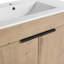 Ensemble de meuble-lavabo autoportant à simple cuve 36 po avec plateau en céramique Jarran