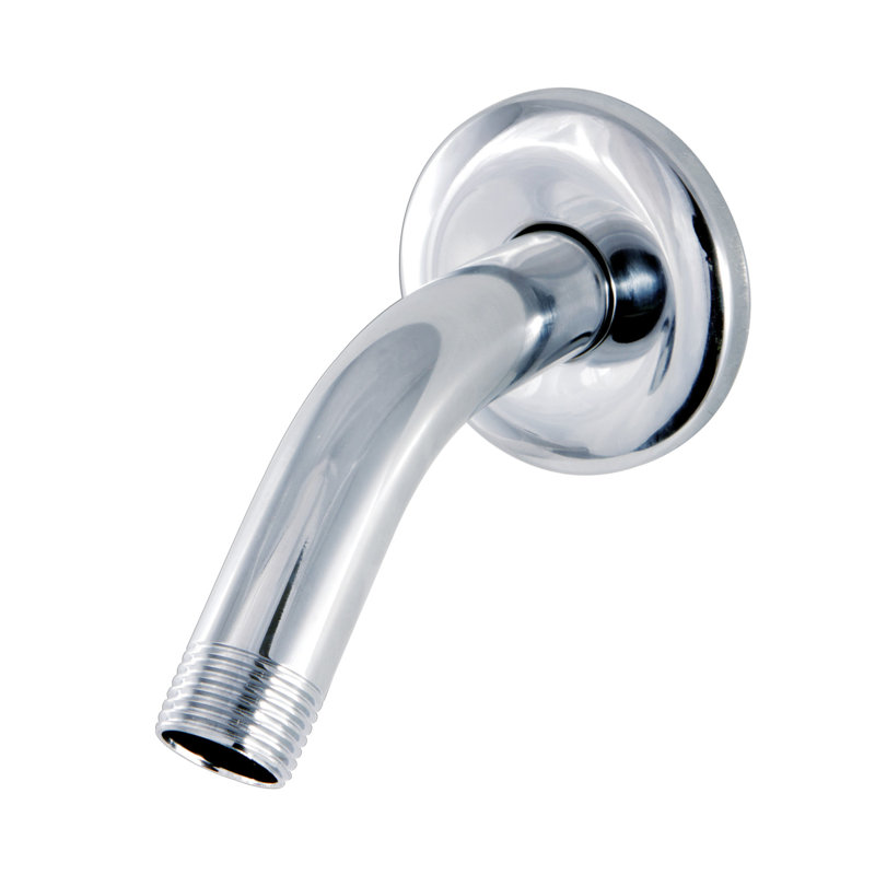 Kingston Brass Shower Scape 6-Inch Shower Arm with Round Flange, Polished Chrome