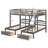 Full Over Two Twin  Bunk Bed Configuration