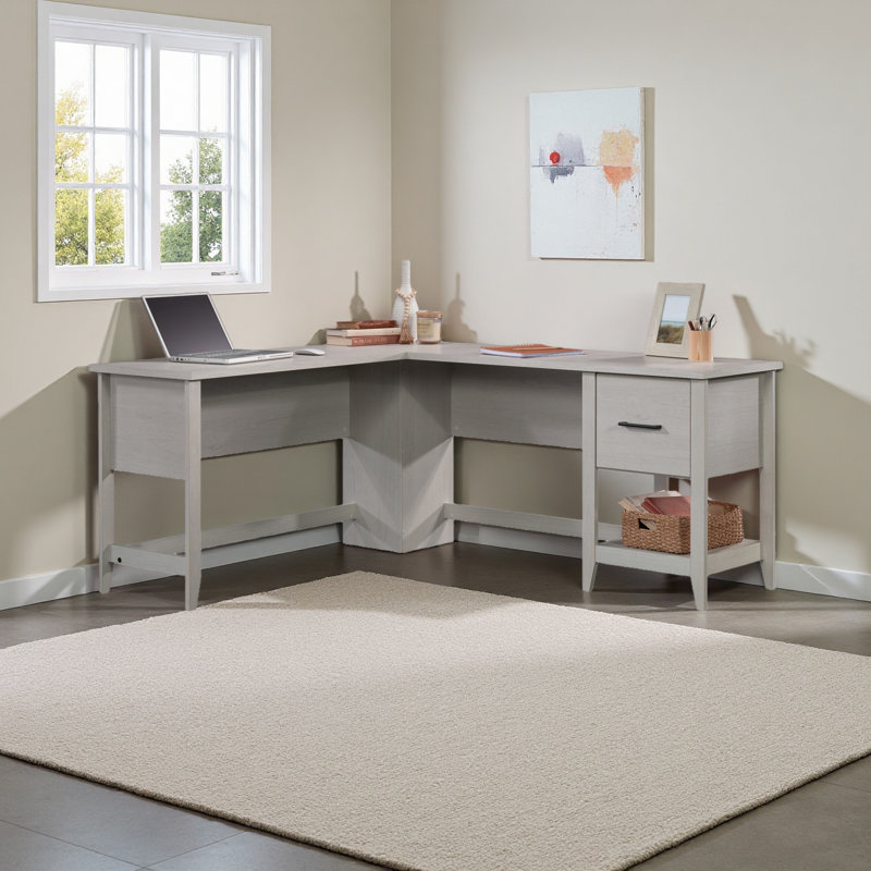 Bureau en L, H 26,89 po x l 66,5 po x P 58,5 po, Blanc