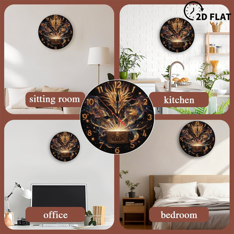 Coffre lumineux avec horloge et chiffres
