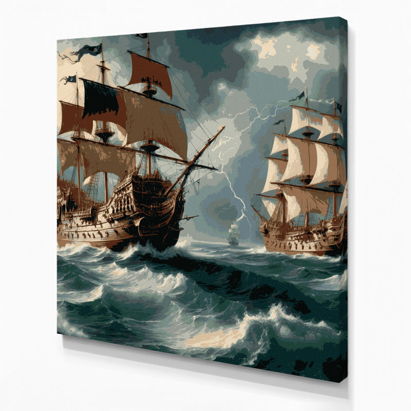 Art mural sur toile vert, H 16 po x l 16 po