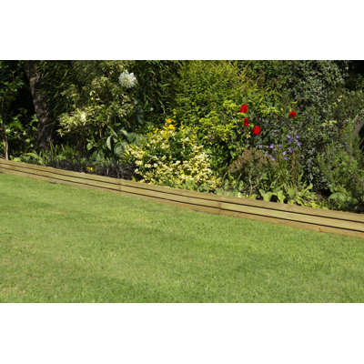 15.5cm H x 120cm W x 2.5cm D Edging