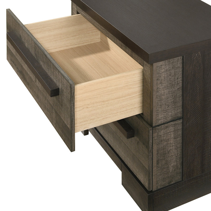 Table de chevet contemporaine à 2 tiroirs 1Pc