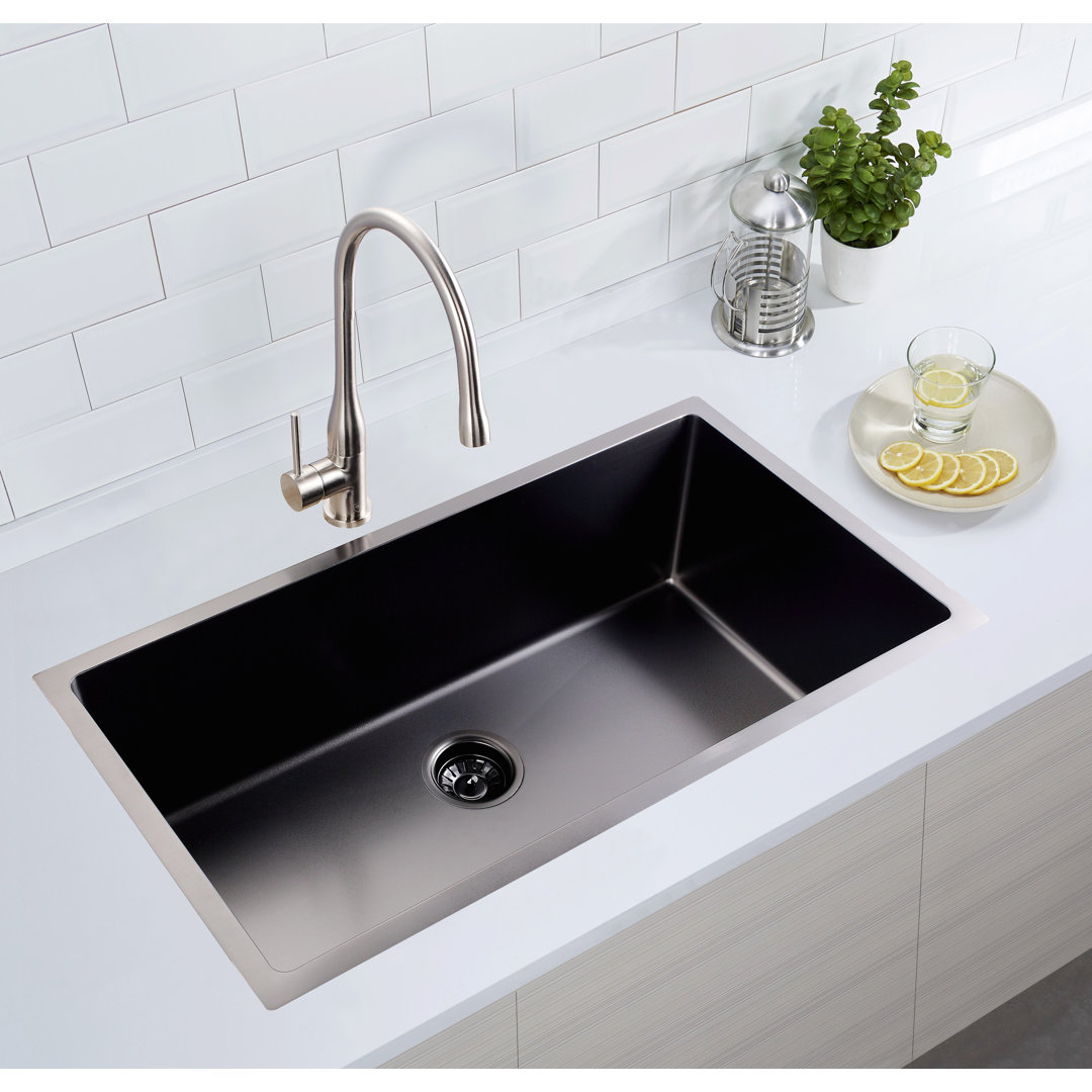 32'' x 19'' Undermount Kitchen Sink Drop-In Single Bowl Stainless Steel Kitchen Sink KDK HOME 