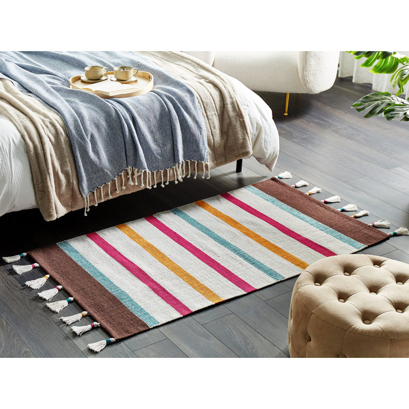 Kronberg Striped Hand Woven Area Rug, Rectangle 140 x 200cm