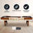 Hathaway Merlot 12 Foot Shuffleboard Table for Family Game Room - with Lacquer Coated Playfield, Built-in Scorer and Cabinet, Climate Adjusters, Leg Levelers, 8 Pucks, Brush, and Wax - Walnut Finish-18674783