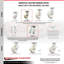 Ensemble de 2 roulettes pivotantes Kingpinle