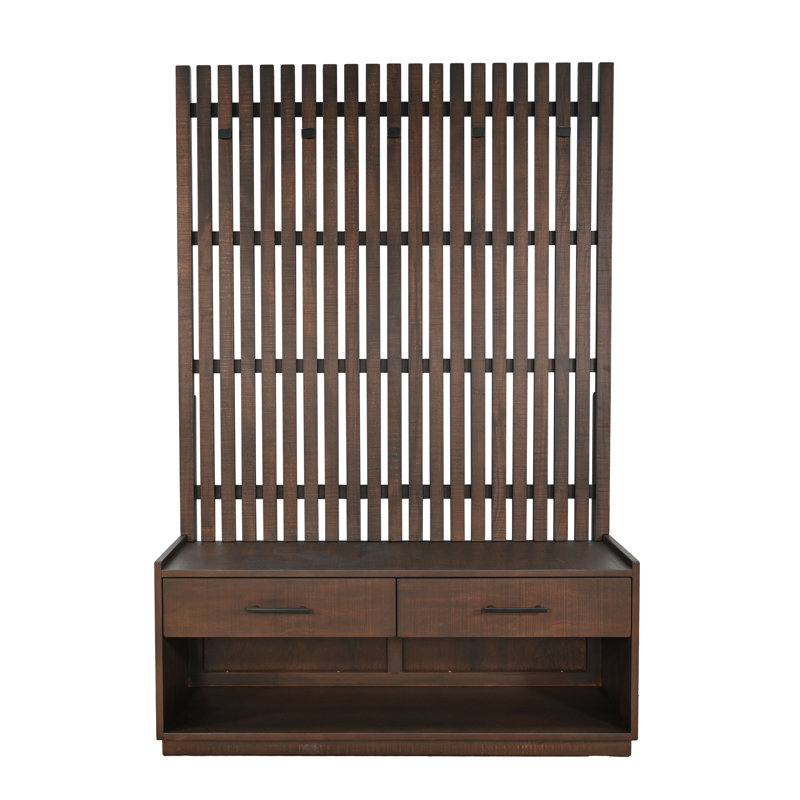  Eliza Hall Tree With Bench, Dark Brown