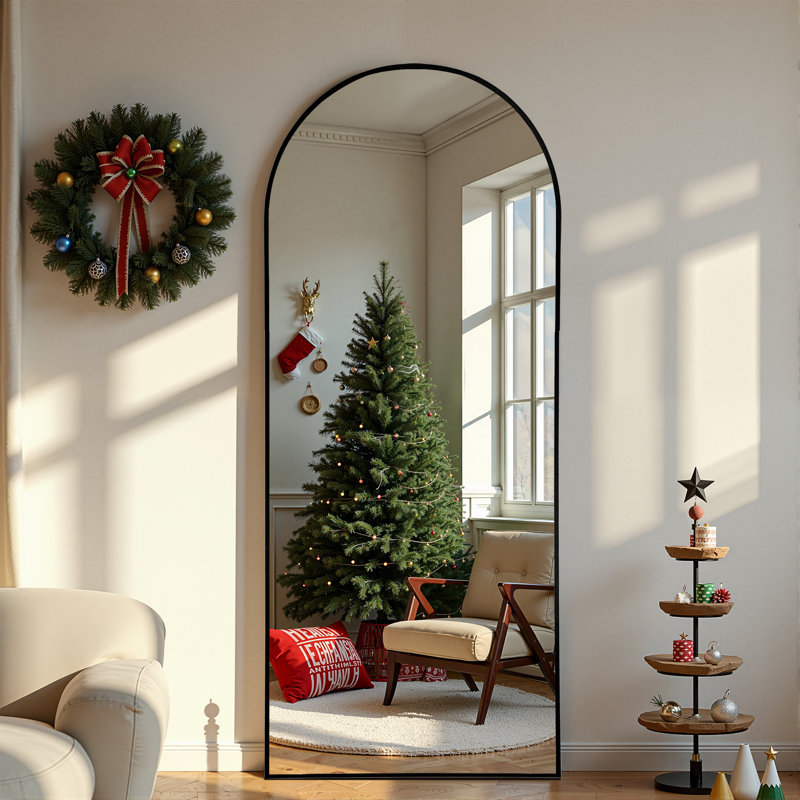 Miroir en métal noir, 71 po x 32 po