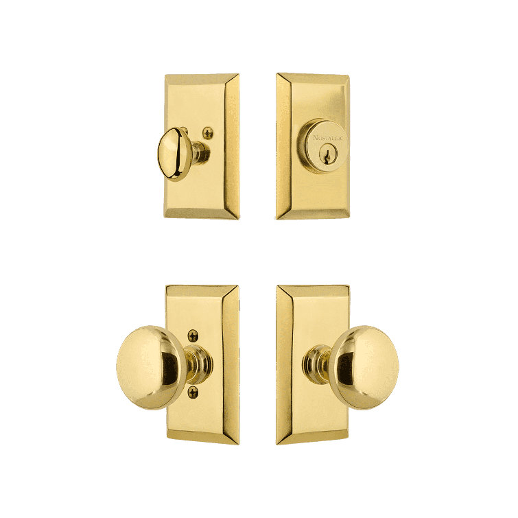 Nostalgic Warehouse Studio Entry Set with New York Knob