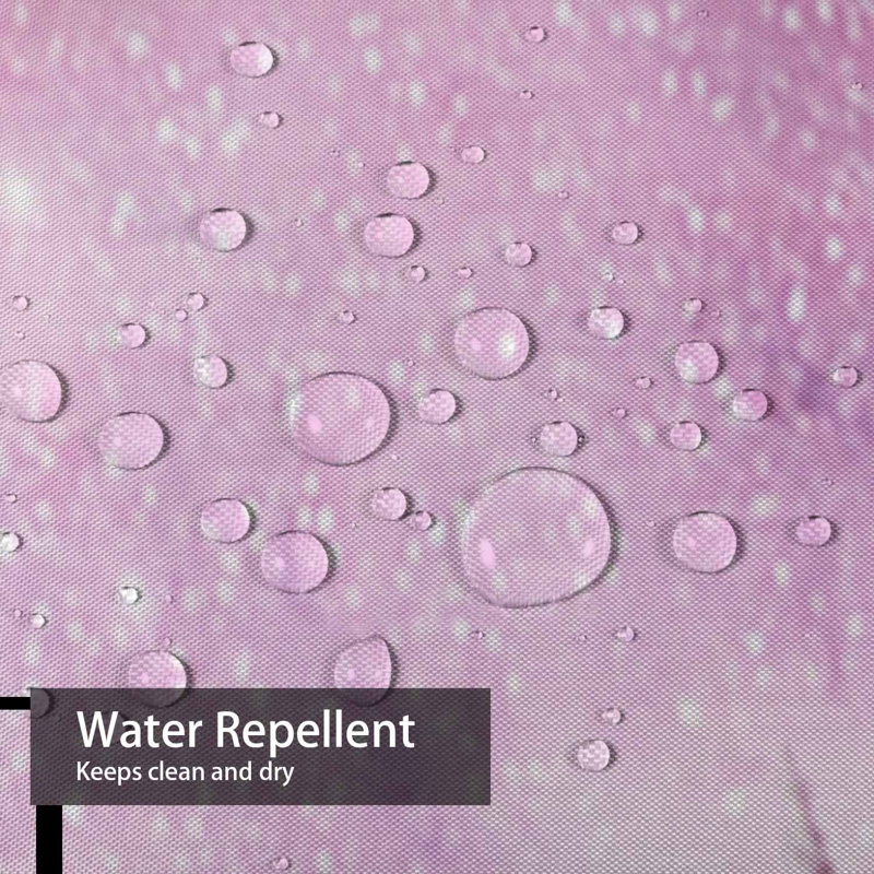 Rideau de douche transparent transparent, rideaux de douche pour la salle de bain avec 12 crochets, 72" L x 78" W